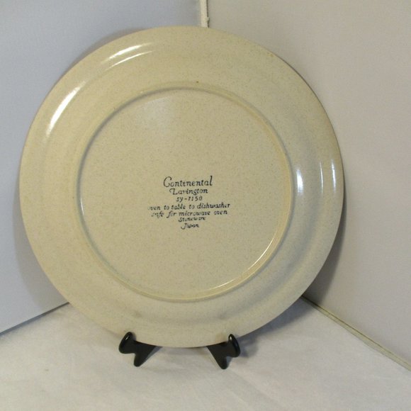 Vintage 1970's Ceramic Stoneware Floral Flower Power Dinner Plate MCM - Picture 5 of 8